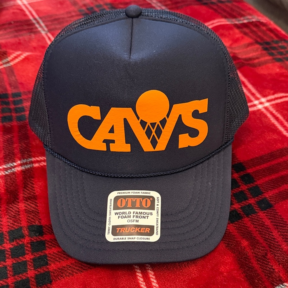 OTTO Navy and Orange CAVS Cap